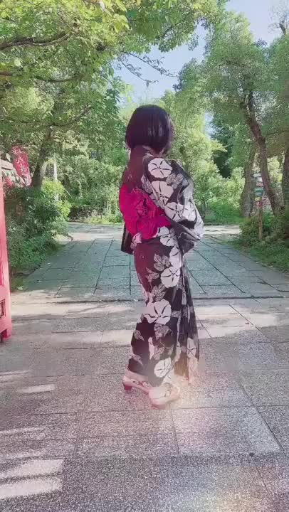 浴衣でデート❤️最後に👘はだけて🤭💕