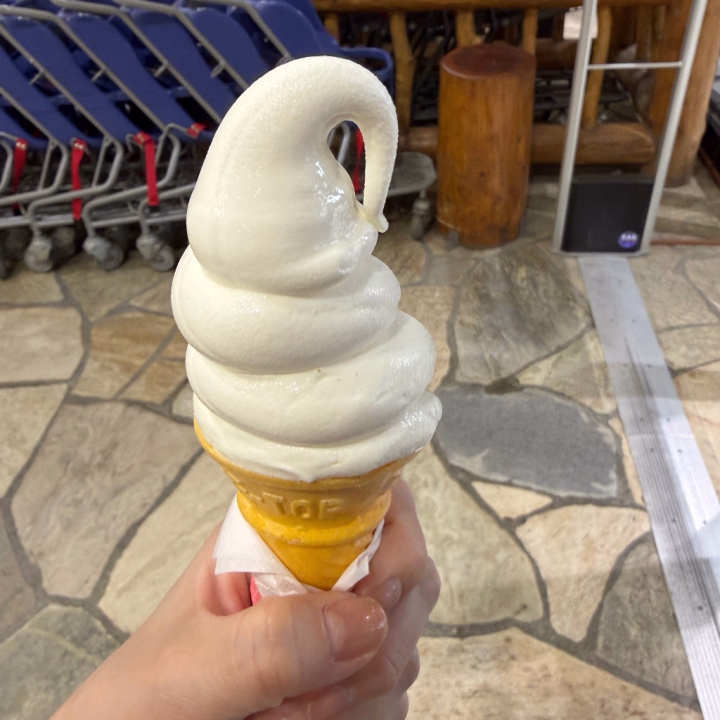 ゼビオで買ったソフトクリーム