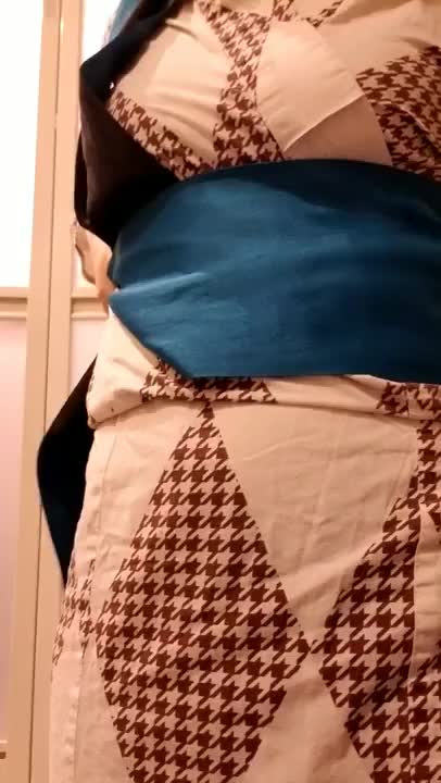 一人帯結びチャレンジ👘早さを重視しても30秒では無理でした😅悔しい💦