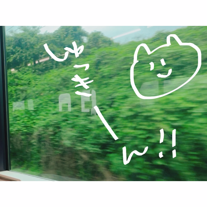 ときです🐈
画像なくて車窓シリーズですすみません🚃
向かっております( ՞ ᴗ  ̫ ᴗ՞)
湿気でべしゃべしゃになりながら…

17じからよろしくおねがいします💓