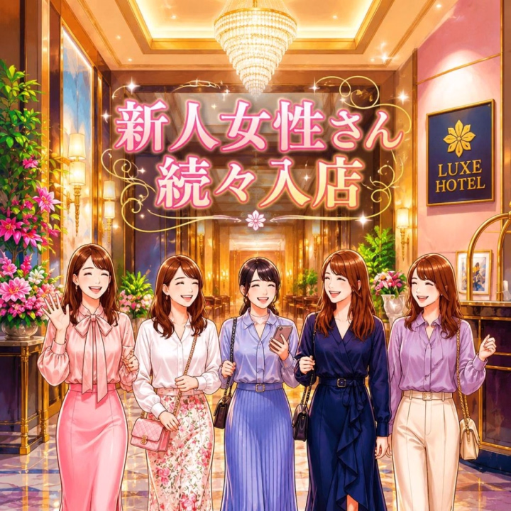 オフィシャルサイトで、新人女性さんの最大6600円割引クーポン発行🩷 ̖́-

他にもたくさん割引あります(* 'ᵕ' )☆

くわしくは、オフィシャルサイトのクーポン、イベント情報をご覧ください😊