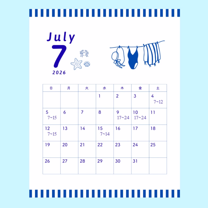 7月前半シフトです🗓

ヒメチャンネルでご予約受付ます✍🏻
予約名・日にち、時間・コース時間送ってください💡

ご予約お待ちしてますね🎶
