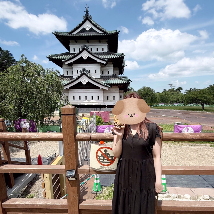 おはようございます☀️

女の子の日休暇いただいてました！
そしてお休み中に友達に会いに青森行ってきました！🍎
友達の子供ちゃんめっちゃ大きくなってた〜💖
そしてまたお城🏯笑
夏は今年もまたねぶた祭りに参加することになりました、楽しみ💕💕

今週末もお出かけの予定でお休みいただくので、今日と明日皆様にお会い出来るの楽しみにしてます🥰
お待ちしております✌🏻