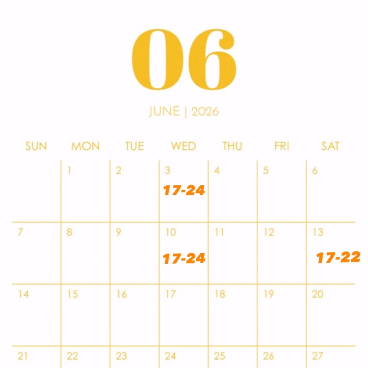 ⬇️今月5月後半の出勤日⬇️

5/25 17-24
5/28 17-24

6月前半の出勤日🫠

🐰6/3 17-24
🐰6/10 17-24
🐰6/13 17-22

予約待ってるよん✊🏻