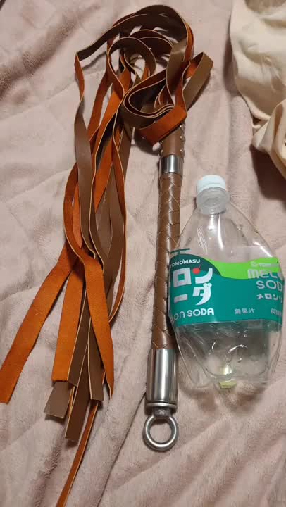 本革鞭と洗いやすそうな口枷を買ってみたよ！🥺
鞭は7000円もした🙄

これで黙らせてからビシバシいこうと思います😇