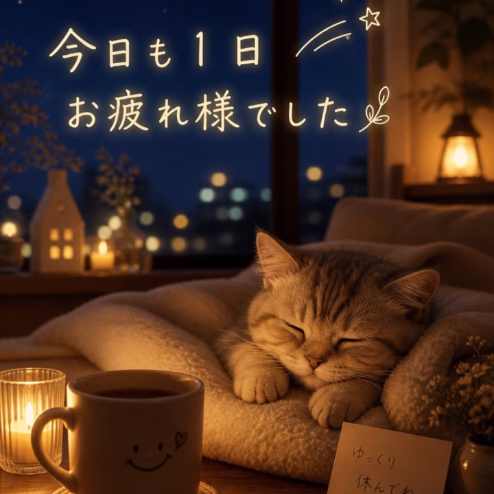 今日は バタバタ忙しい１日だったけど

やっと ゆっくりできる時間🍀


ご飯食べて お風呂に入って
そろそろ 寝る準備🛁✨

忙しかった分
お布団に入ったら すぐ眠れそう😴


今日も１日 お疲れ様でした

明日も  皆様が 笑顔溢れる
素敵な一日に なります様に❣️
