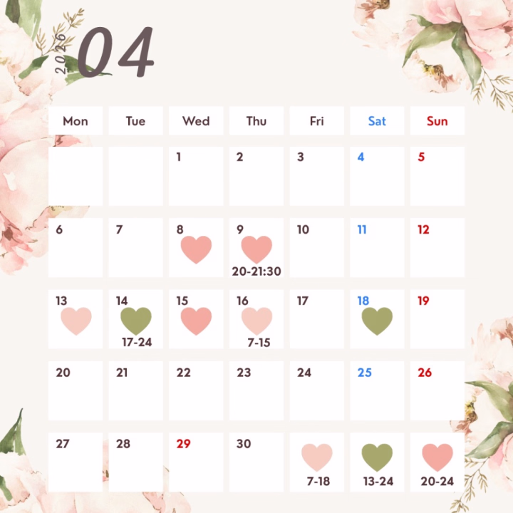 お待たせしました📣
4月前半の出勤日公開いたします💐
3/26(木)20:00〜　本指名様
3/26(木)22:00〜　はじめまして様
上記の通り予約開始です🥰

ご予約はヒメチャンネルのトークよりお問い合わせください💗

①ご予約名
②日時(◯日◯時〜◯時にスタート希望)
③コース(50分、65分、80分)
④はじめてor本指名

⚠️候補日、時間を複数ご提案いただいた方が、スムーズにご案内可能になります！
⚠️内容に抜けがあると、やり取り中に希望枠が埋まってしまう可能性もありますので、①〜④全て記入をお願いします🙇‍♀️
🕰️コースは組み合わせでロングも対応可能です！

たくさんのお誘いお待ちしています🌷💗
最新のご予約空き状況に関しては、ヒメチャンネルプロフィールに記載していく予定ですので、ぜひチェックしてください💐

♡ーー♡ーー♡ーー♡ーー♡

今日もこの後ジムでしっかり筋トレしてきます🏋️‍♀️
明日は焼肉を食べる予定があるので、その分頑張ろうと思います🍖