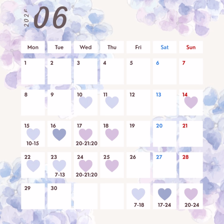 お待たせしました！！
6月後半公開です📣

6/14(日)20:00〜　本指名様
6/15(月)20:00〜　はじめまして様
上記の通り予約開始です🥰

ご予約はヒメチャンネルのトークよりお問い合わせください💗
返事遅くなるかと思いますが、気長にお待ちください😭

①ご予約名
②日時(◯日◯時〜◯時にスタート希望)
③コース(50分、65分、80分)
④はじめてor本指名

⚠️候補日、時間を複数ご提案いただいた方が、スムーズにご案内可能になります！
⚠️内容に抜けがあると、やり取り中に希望枠が埋まってしまう可能性もありますので、①〜④全て記入をお願いします🙇‍♀️
🕰️コースは組み合わせでロングも対応可能です！

たくさんのお誘いお待ちしています🌷💗
最新のご予約空き状況に関しては、ヒメチャンネルプロフィールに記載していく予定です💐

♡ーー♡ーー♡ーー♡ーー♡

明日からイベントが始まるらしいです！！
私もそれとなく準備してるのですが、、
気に入ってもらえると嬉しいです🥰💗

イベント期間は15(月)〜18(木)の4日間で、全日程います💐