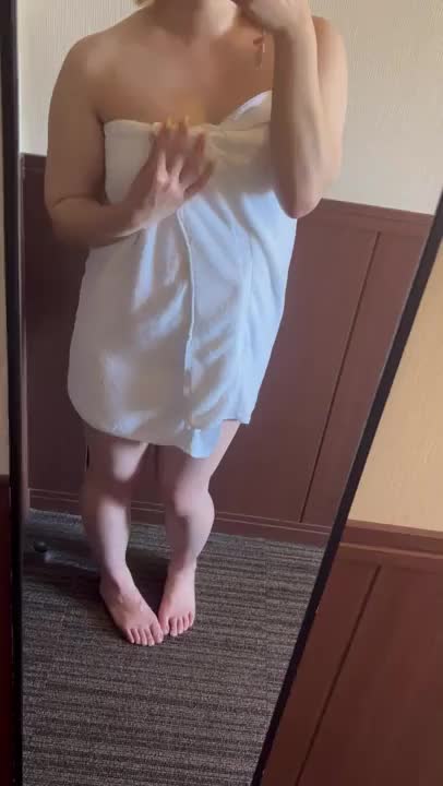 お風呂上がり...🛀💕

見えた......🫣？？