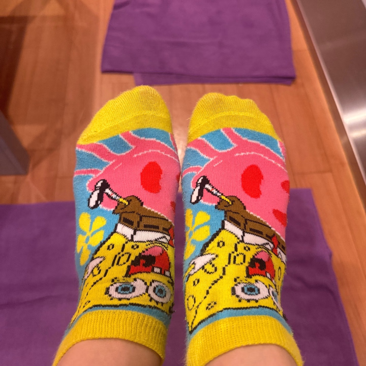 今日の靴下はスポンジボブ🧽
かわい😍