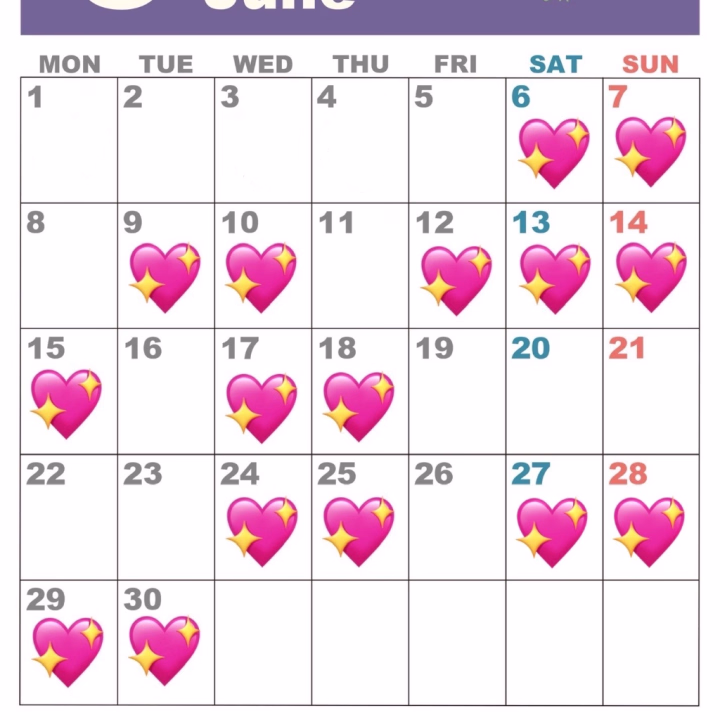 こはむです！！

6月の予定です！よろしくお願いします🙇🏻‍♀️՞