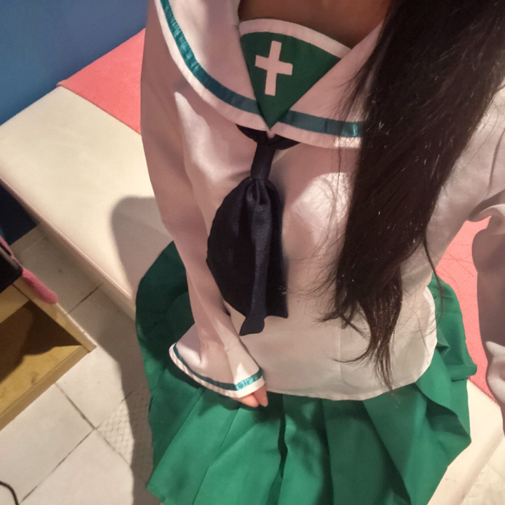 コスプレ似合ってるかな？💭

緑のコスプレあまり見たこと無かったら新鮮で可愛かった🥰