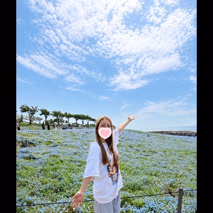 ネモフィラ🌸　
ゴールデンウィークの思い出🏃‍♀️