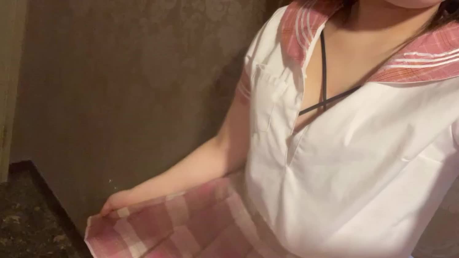 ピンクのかわいいセーラー服🩷