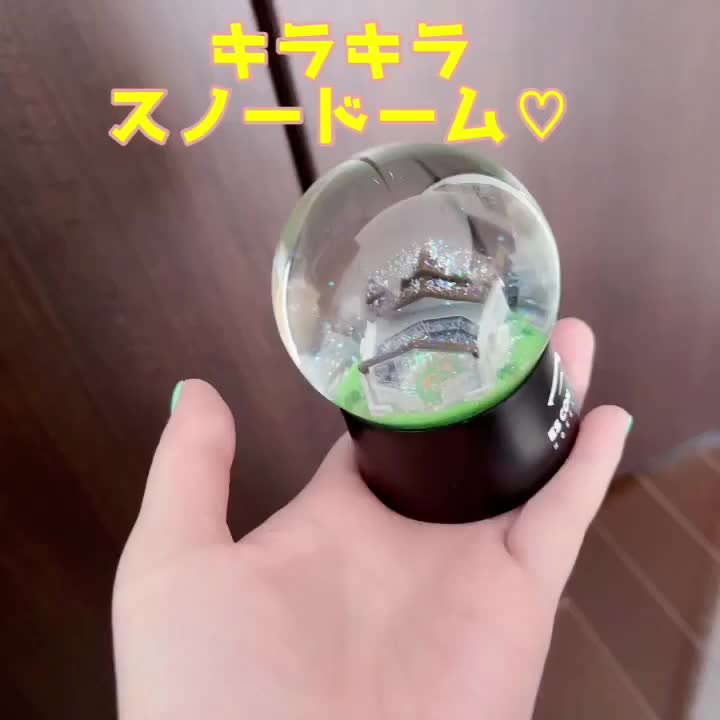 キラキラする様子を見せたくて撮りました♡