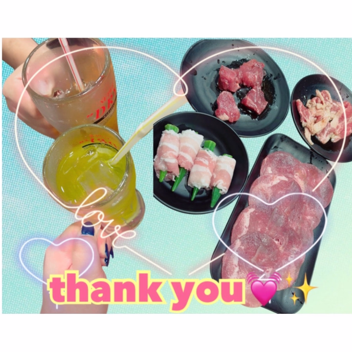 今日は初めてのロングコースありがとう😚✨
初めてのロングコースに初めての焼肉デートはどうだったかな??😘
私はすんごく楽しかったよ🤩いつもよりも時間が長いとより仲良しになれた気がする😆
お肉たくさんご馳走様でした😂
外で会うとまた全然違う感じがして特別感があるよね(〃艸〃)
そしてローション風呂作るの上手すぎてさすがだったわ🤣🤣🤣ローション風呂も毎回やるからもうプロだね😚✨
今年中に会えると信じて待ってるね(〃艸〃)✨
