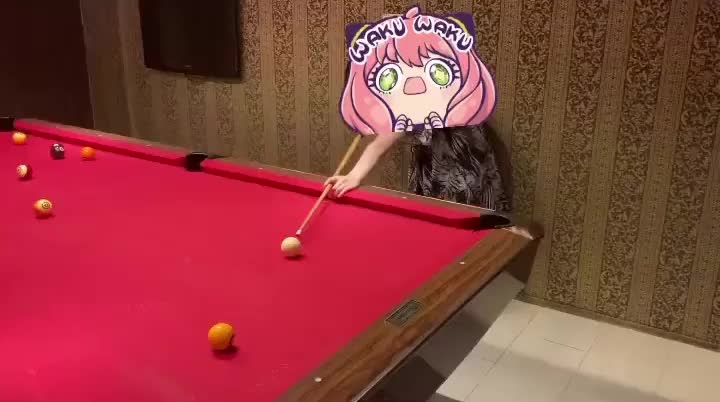 ビリヤードがホテルにあったからやってみた！！