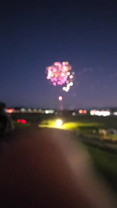 夏と言えば花火😅🎆暑ぃけど😅子供の声が入ってますが、あまり気にしなぃで下さぃ😅