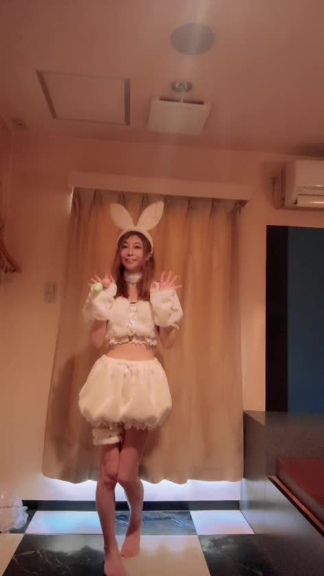 今月はイースターなのでウサギさんに変身してました♡