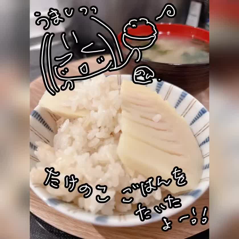 たけのこご飯を炊きました。
(これで音源消されたら〇す
クラシックだぞ)