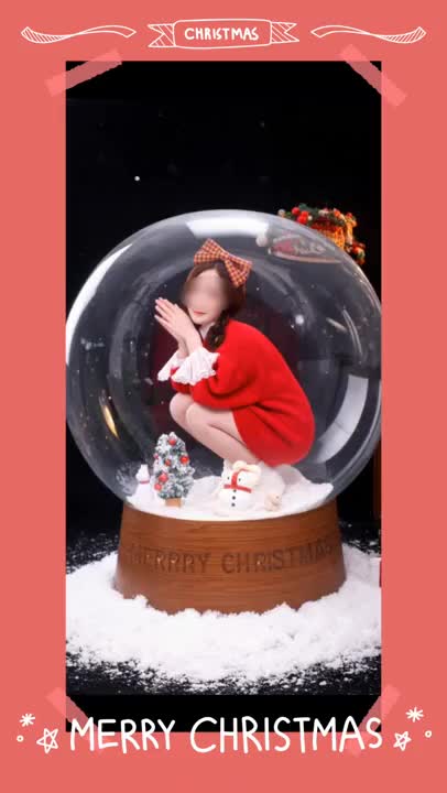 スノ～ボ～ル☃️に入ってみたく🤭
AI🤖妖精🧚さんにお願い🙏してみました☺️