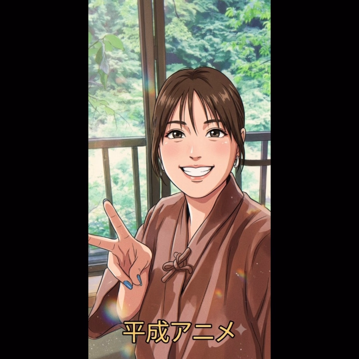 平成アニメ風にして！
とお願いしたら、文字がはいる不思議。

本日います！
ご指名ご予約お待ちしています♡