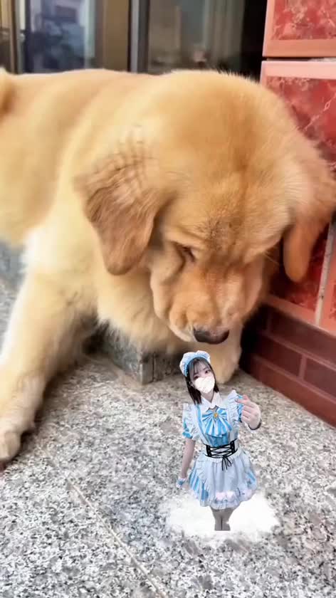 わんちゃんに食べられちゃった〜🐶